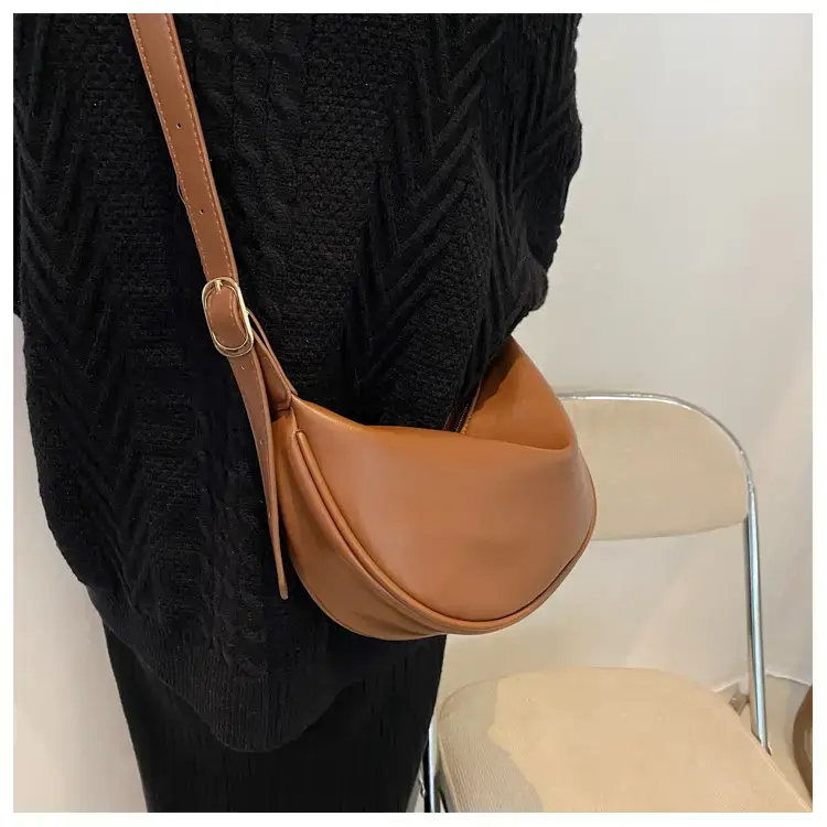 Women Crossbody Bag Brown Large Capacity Summer Style — feature 53
