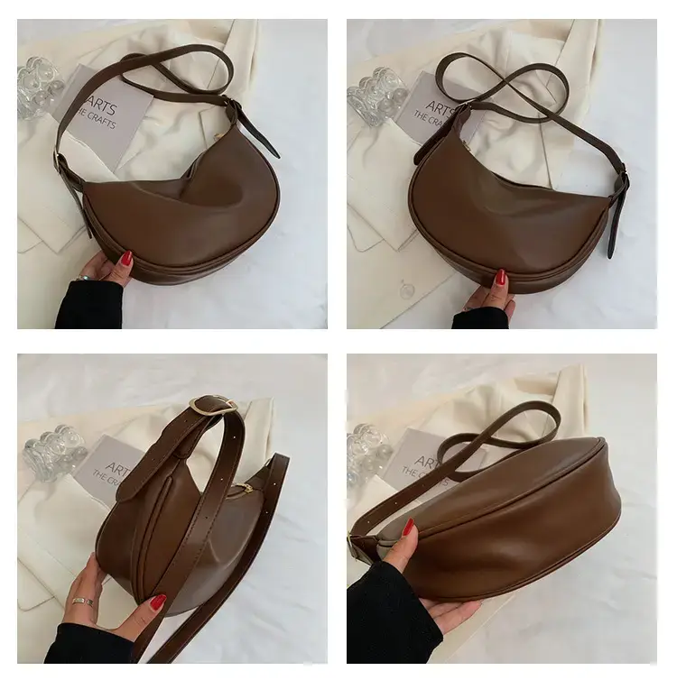 Women Crossbody Bag Brown Large Capacity Summer Style — feature 7