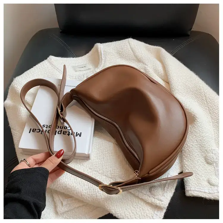 Women Crossbody Bag Brown Large Capacity Summer Style — feature 92