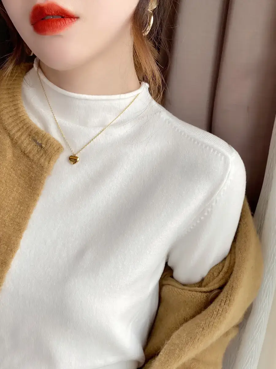 Women's Black Long Sleeve Slim Fit Top - Image 16