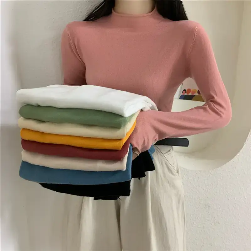 Women's Black Long Sleeve Slim Fit Top - Image 3