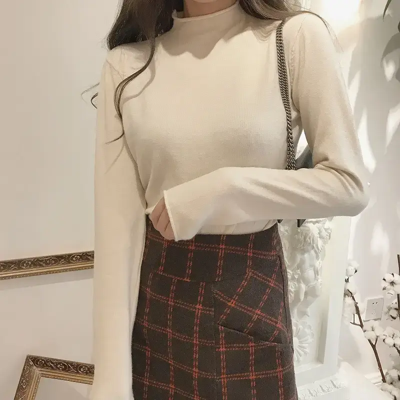 Women's Black Long Sleeve Slim Fit Top - Image 7