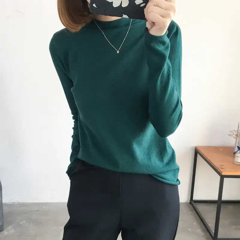 Women's Black Long Sleeve Slim Fit Top - Image 8