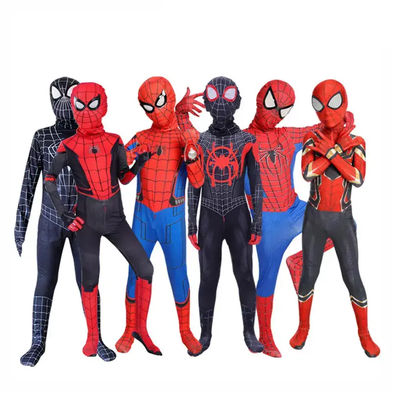 Children's Spider-Man Suit Red Blue Performance Dress - Image 11