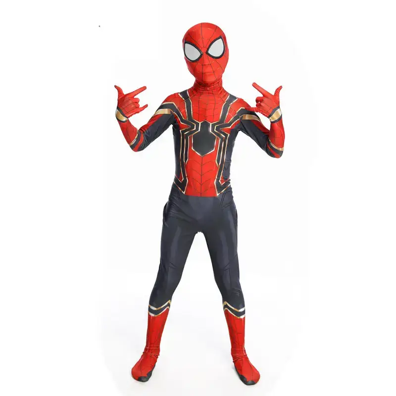 Children's Spider-Man Suit Red Blue Performance Dress - Image 3