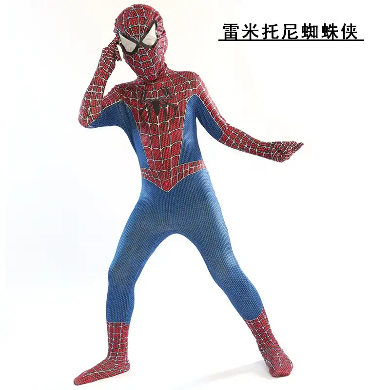 Children's Spider-Man Suit Red Blue Performance Dress - Image 9