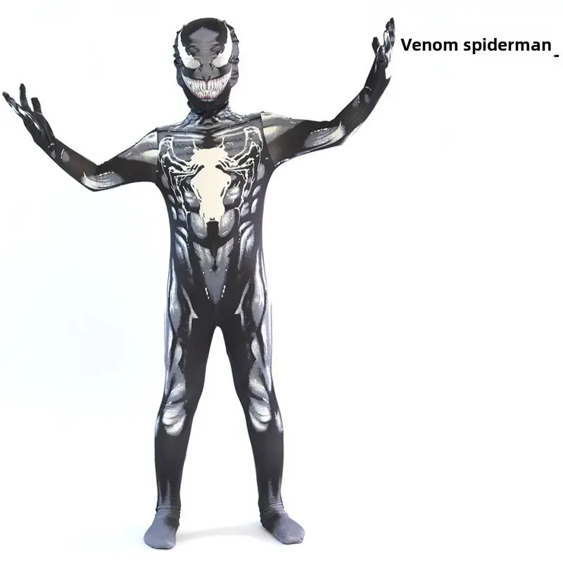 Children's Male Cos Spider-Man Bodysuit Iron Man Boy Dress up Suit Superman Performance Clothing Wholesale