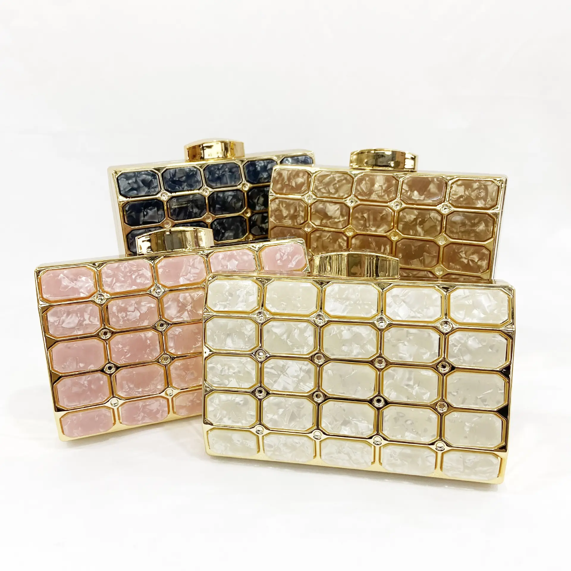 Cross-Border Stone Pattern Acrylic Dinner Bag for Women - Image 6