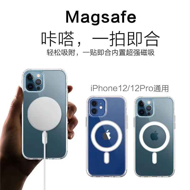 Magnetic Magsafe Clear iPhone Case for 15 Pro Max - Image 4