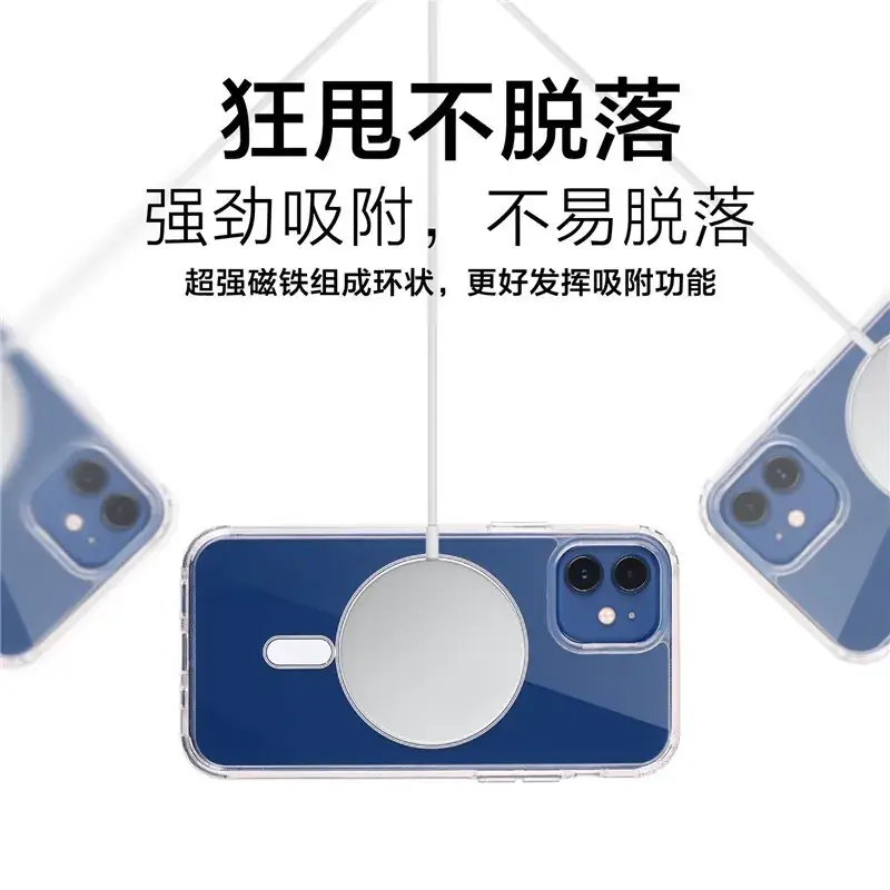 Magnetic Magsafe Clear iPhone Case for 15 Pro Max - Image 5