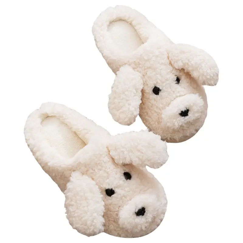 Cotton Slippers Women's Autumn and Winter Cute Household Moonchild Fashion Indoor Non-slip Warm Plush Cotton Slippers Men's