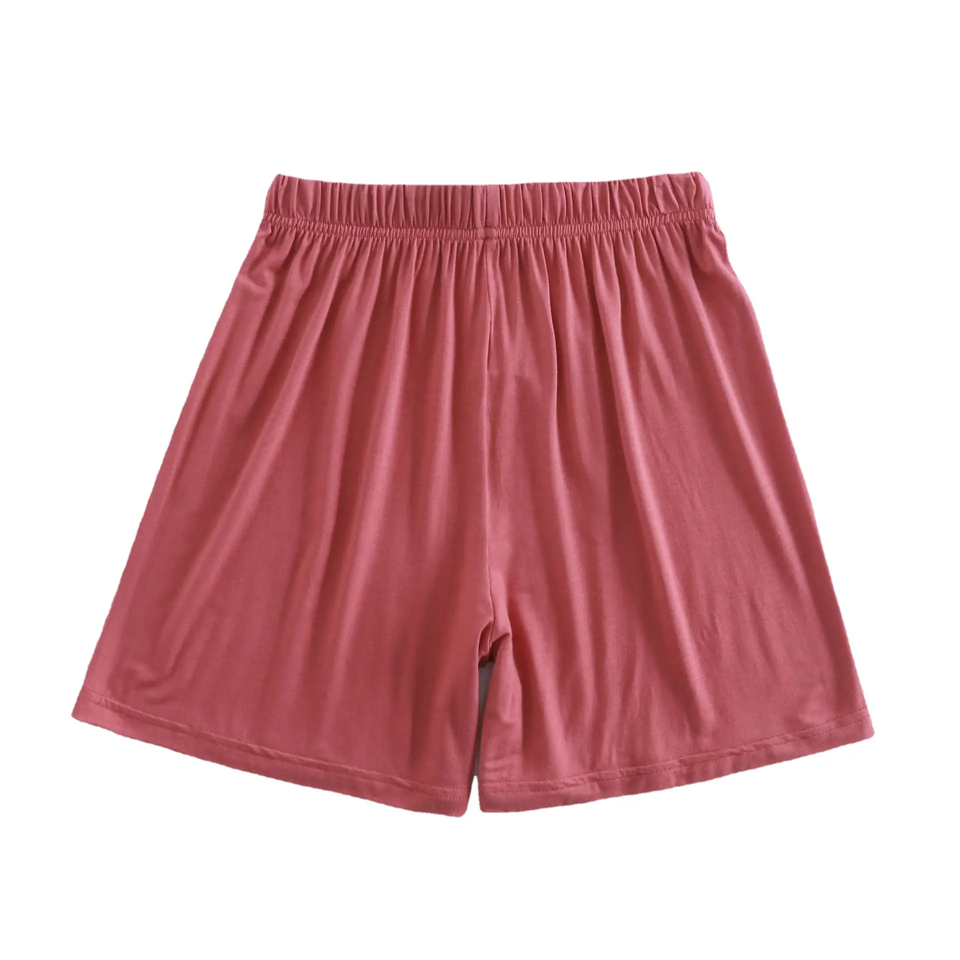 Women's Purple Elastic Waist Loose Shorts