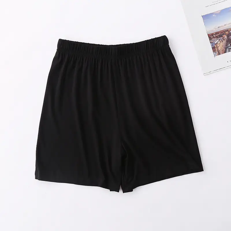 Women's Purple Elastic Waist Loose Shorts