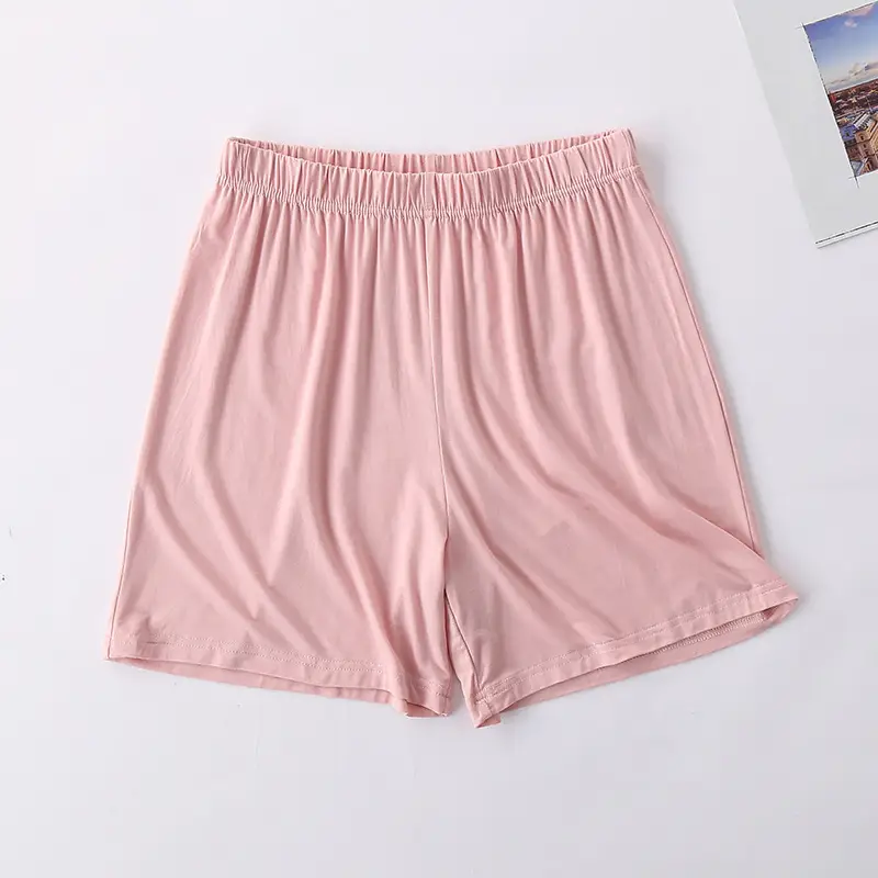 Women's Purple Elastic Waist Loose Shorts