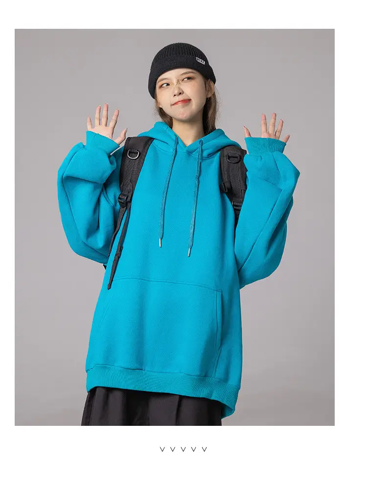 White Korean Style Hooded Sweatshirt for Women — feature 16