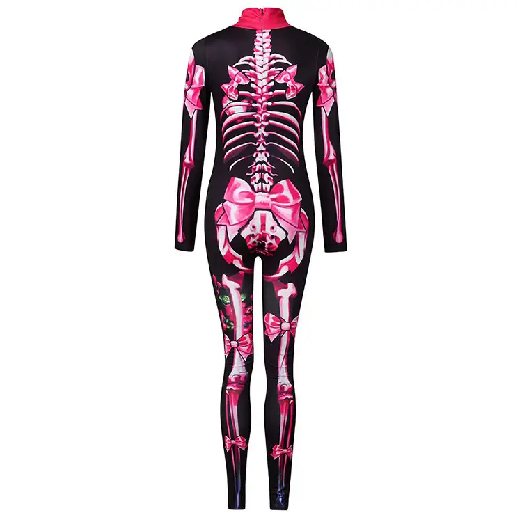 Halloween Skull Skeleton Jumpsuit 2 Colors - Image 9