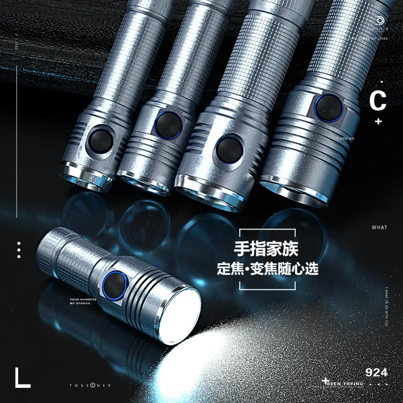 Ultra Bright Zoom Rechargeable Flashlight for Hand Use - Image 7