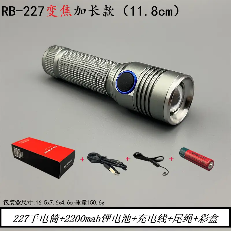 Ultra Bright Zoom Rechargeable Flashlight for Hand Use - Image 2