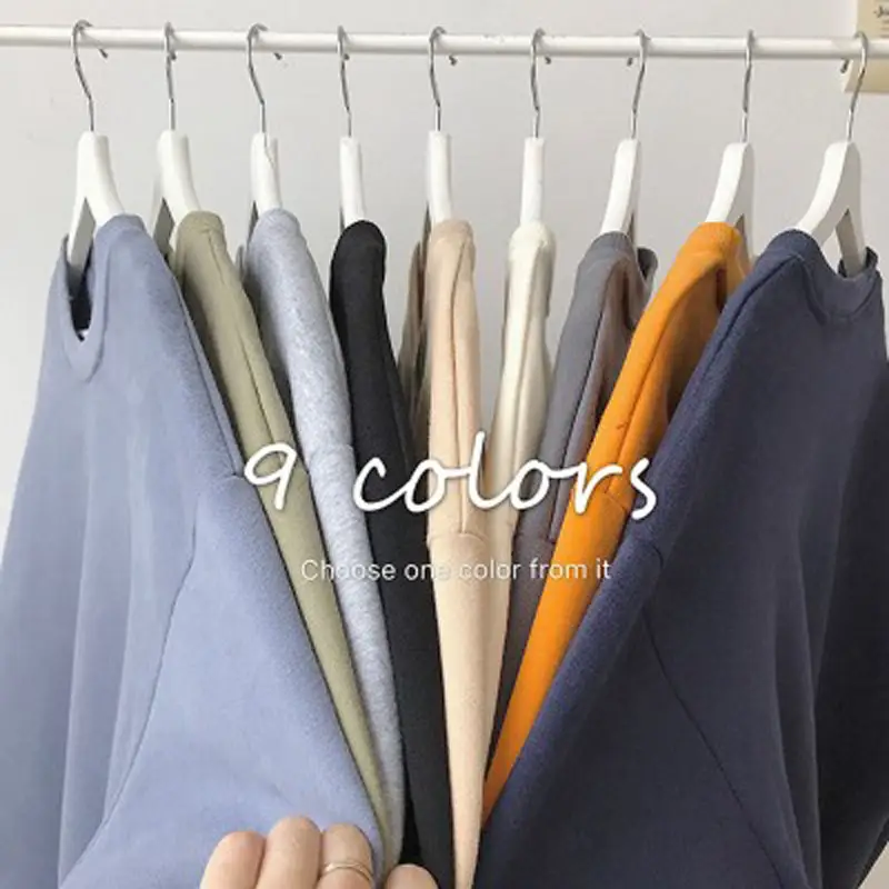 Women Grey Hoodless Sweatshirt Loose Winter Class - Image 24