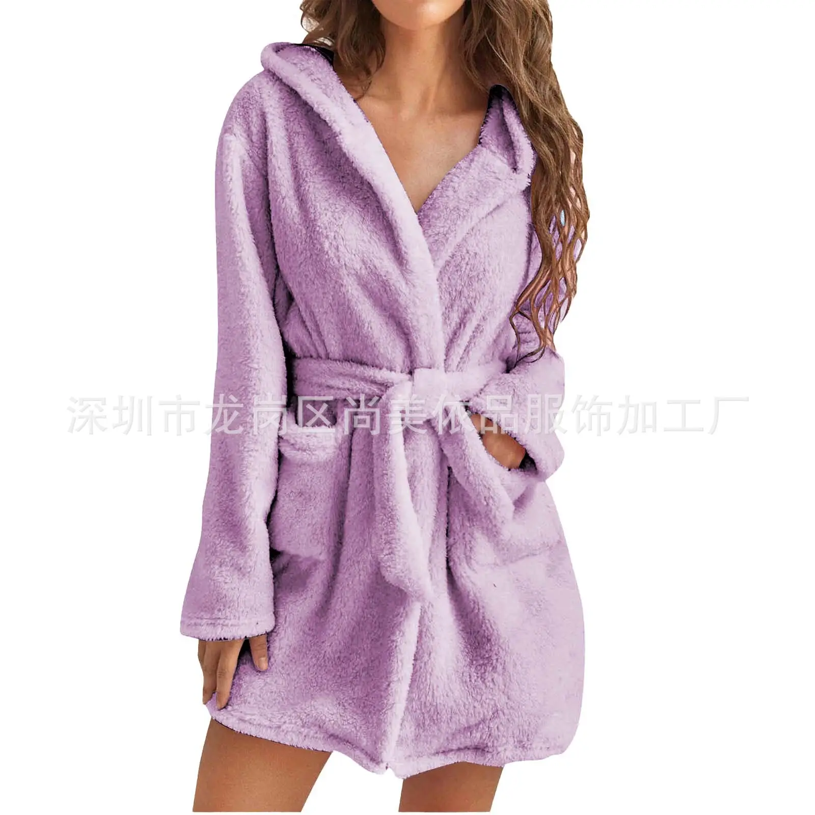 Black Mao Mao Hooded Pajama Set for Women - Image 10