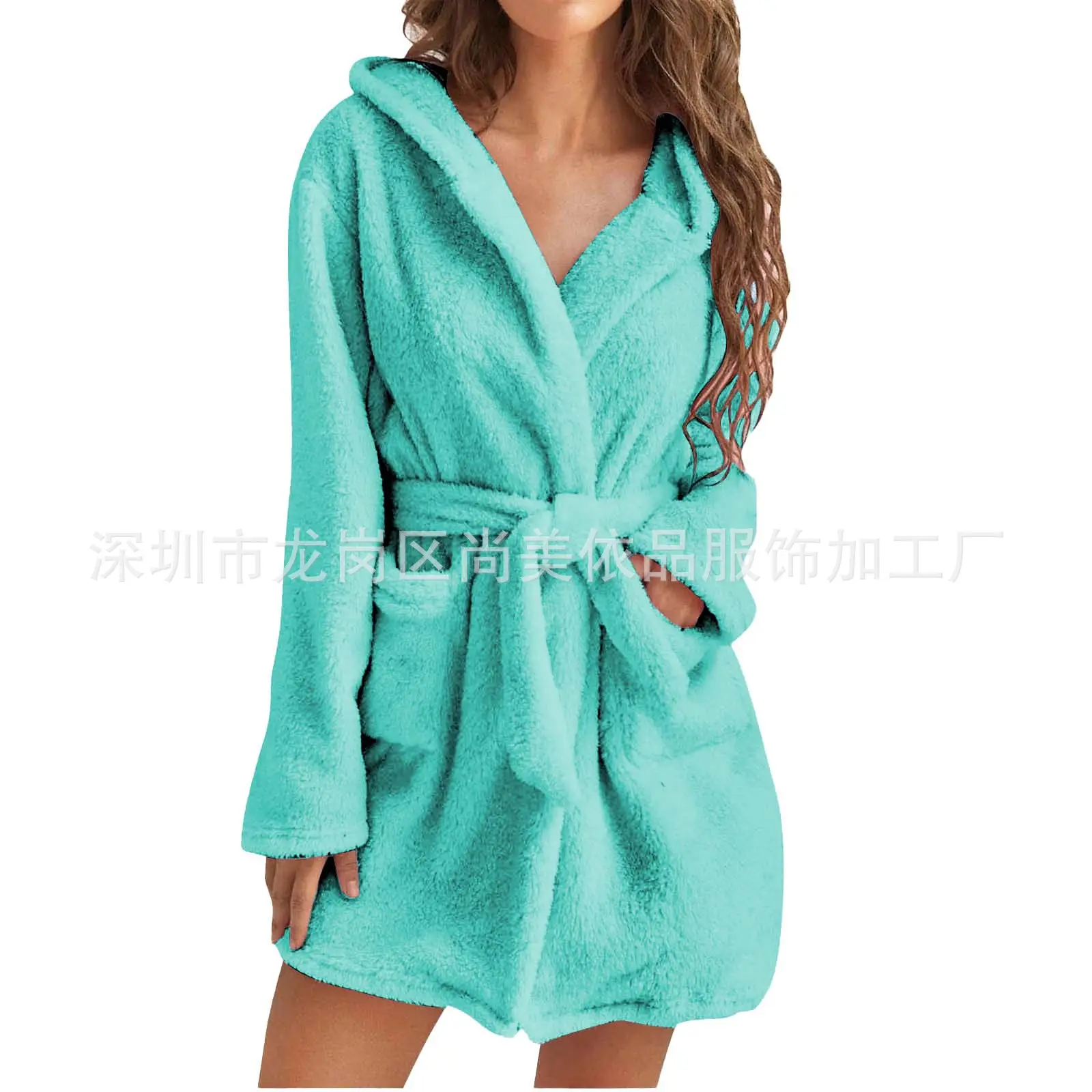 Black Mao Mao Hooded Pajama Set for Women - Image 7