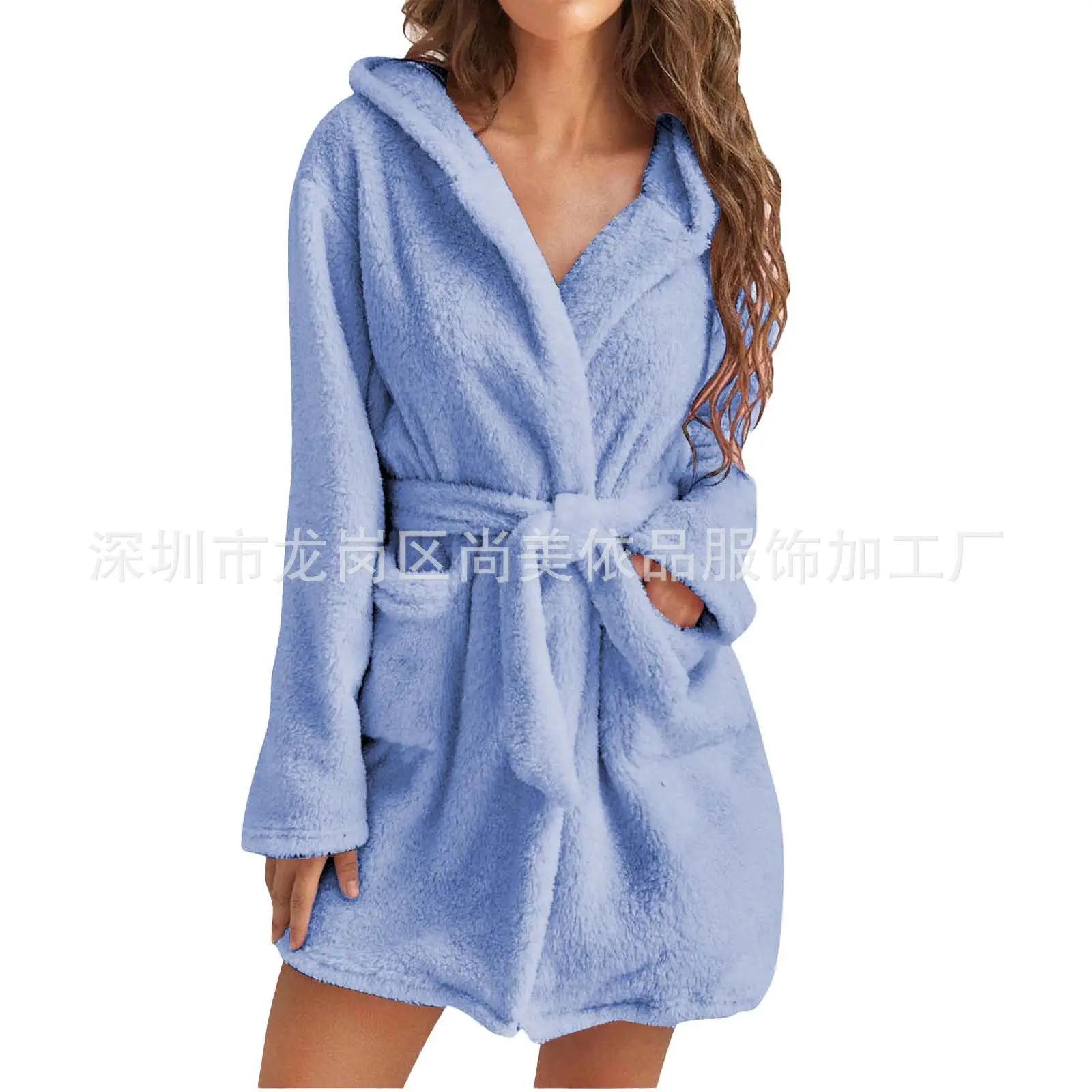Black Mao Mao Hooded Pajama Set for Women - Image 9