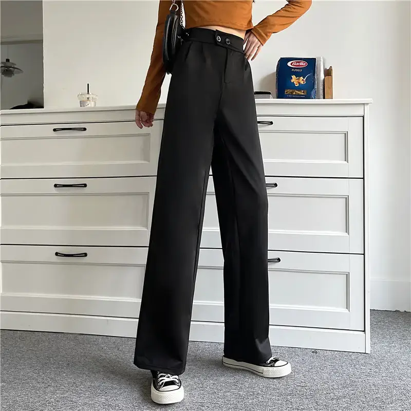 Wide Leg Pants for Women High Waist Drape Suit Pants — feature 13