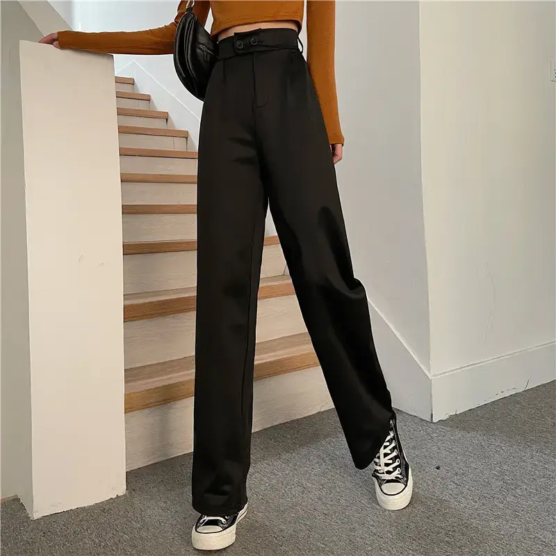 Wide Leg Pants for Women High Waist Drape Suit Pants — feature 20