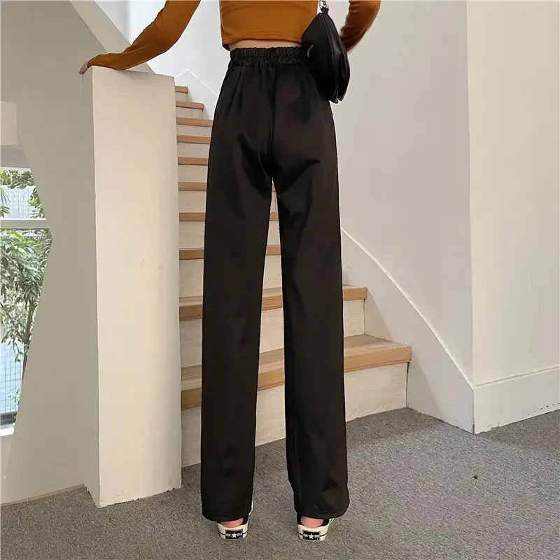Wide Leg Pants for Women High Waist Drape Suit Pants — feature 24