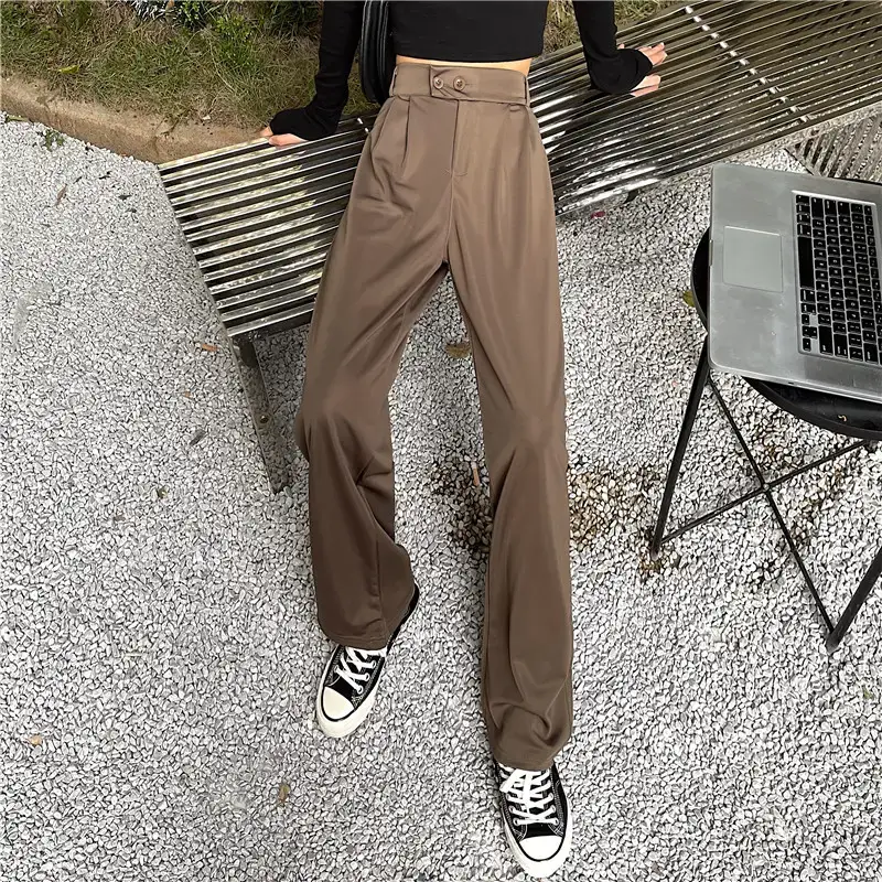 Wide Leg Pants for Women High Waist Drape Suit Pants — feature 7