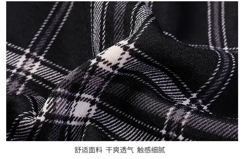 Women Plaid Velvet Pants Autumn Winter Warm Outerwear — feature 16