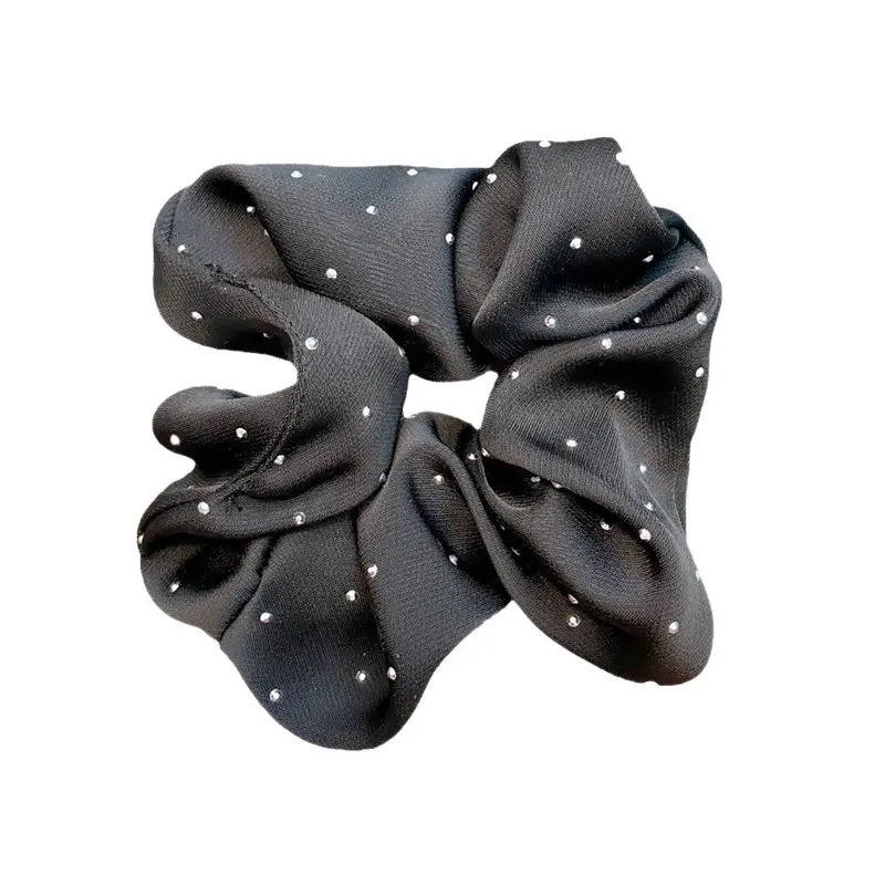 Pink Full Diamond Head Rope for Women Summer Hair Ring - Image 7