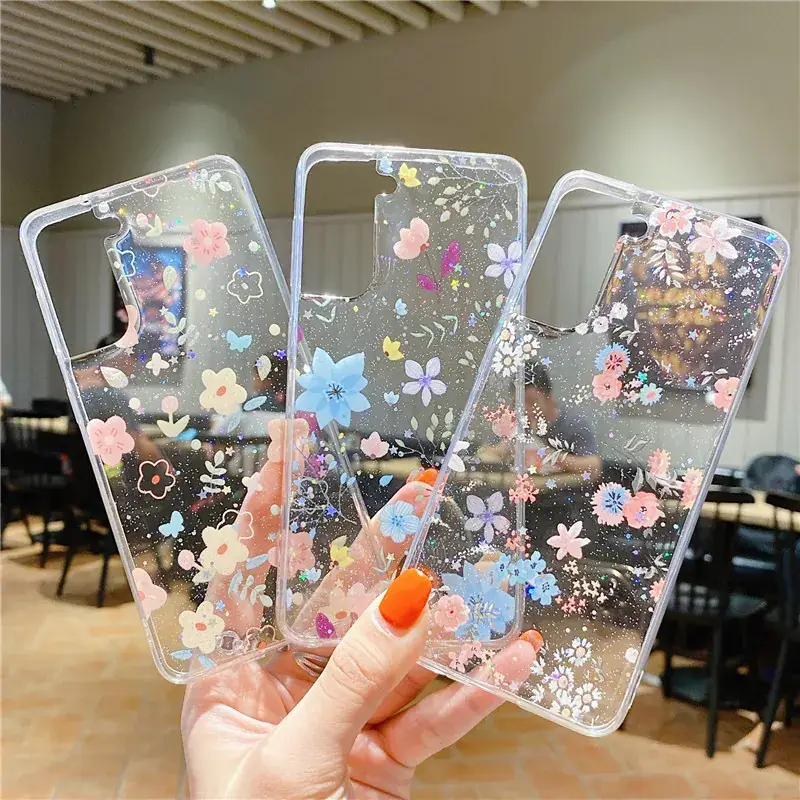 Samsung S24 Ultra Floral Glitter Case - Image 8
