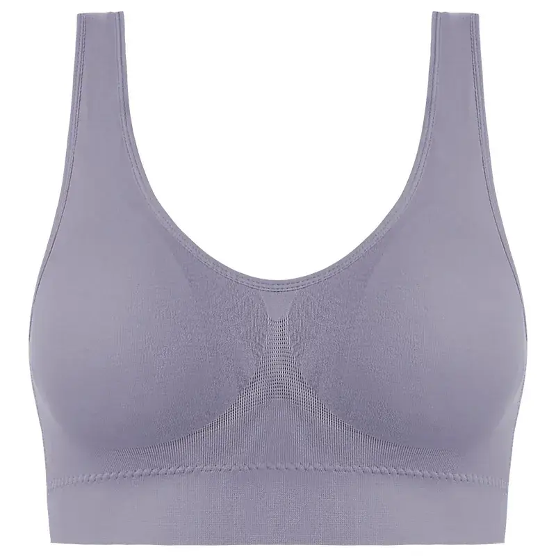Women's Large Size Deep U Yoga Vest with Cushion - Image 8