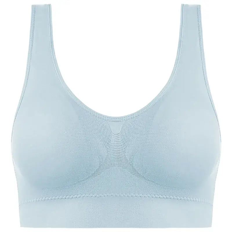 Women's Large Size Deep U Yoga Vest with Cushion - Image 9