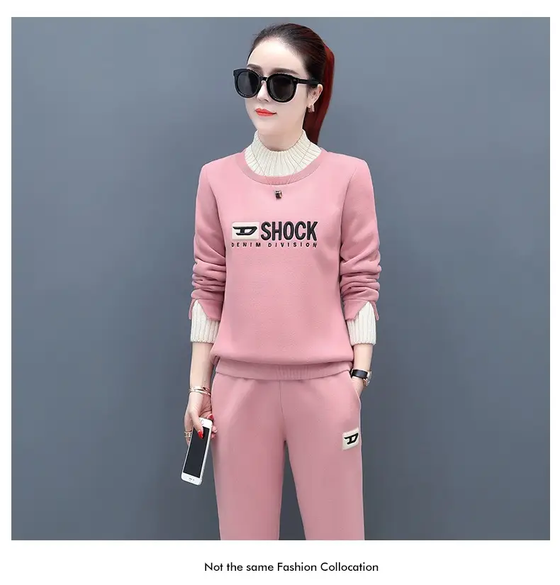 Women Fleece Lined Casual Sports Suit 2026 Winter — feature 13