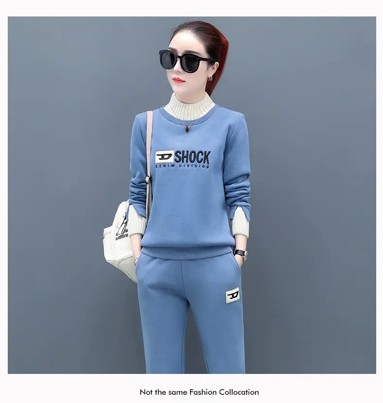 Women Fleece Lined Casual Sports Suit 2026 Winter — feature 18