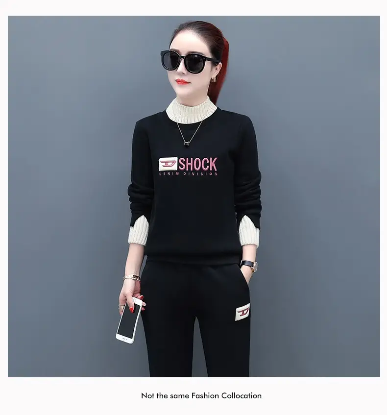 Women Fleece Lined Casual Sports Suit 2026 Winter — feature 23