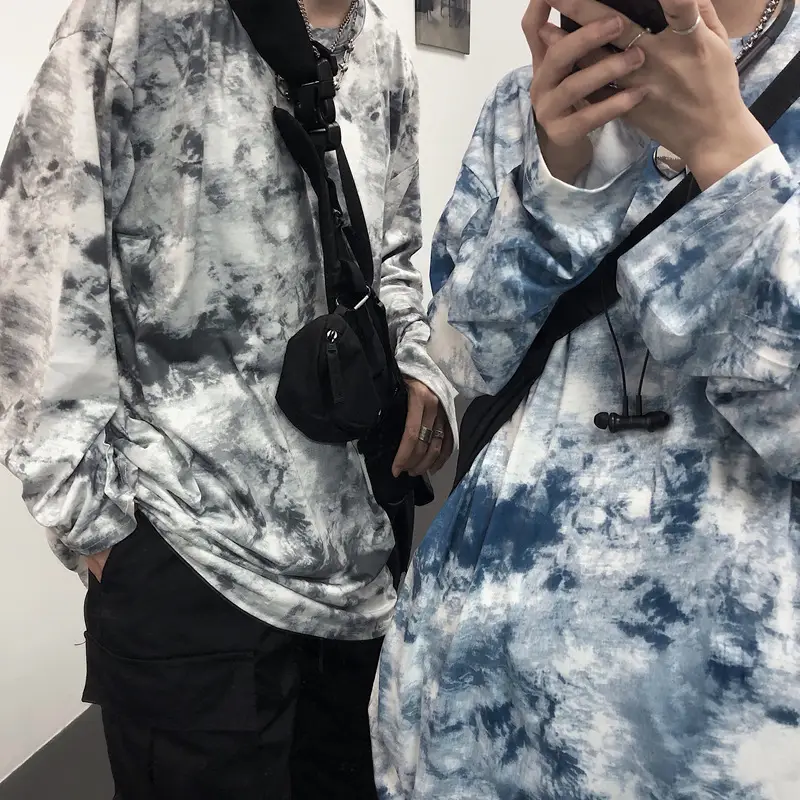 Cross-Border Tie-Dye Long Sleeve Women's T-Shirt — feature 1