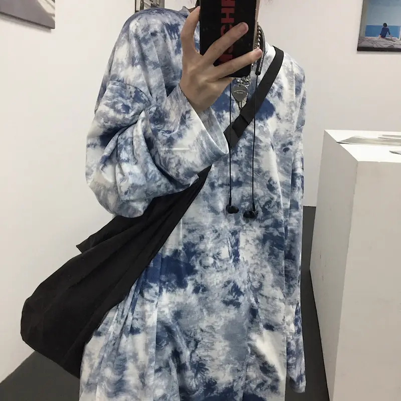 Cross-Border Tie-Dye Long Sleeve Women's T-Shirt — feature 6