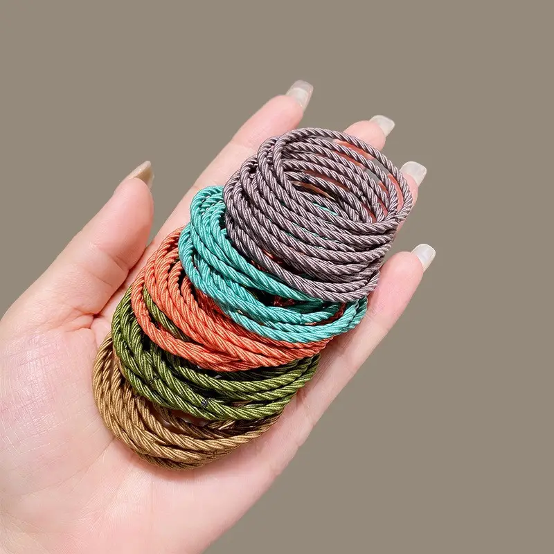 Black High Elastic Hair Rope Band for Hair Accessories - Image 15