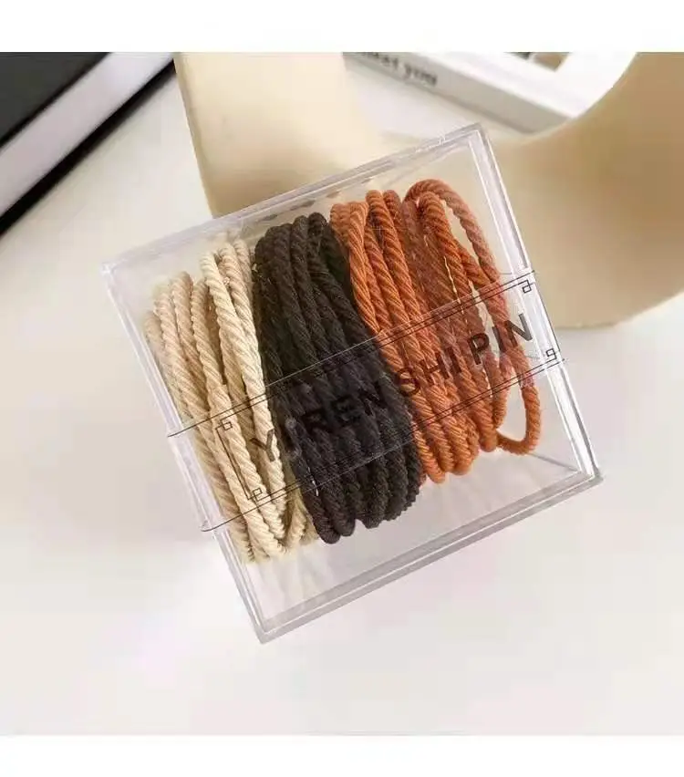 Black High Elastic Hair Rope Band for Hair Accessories - Image 2