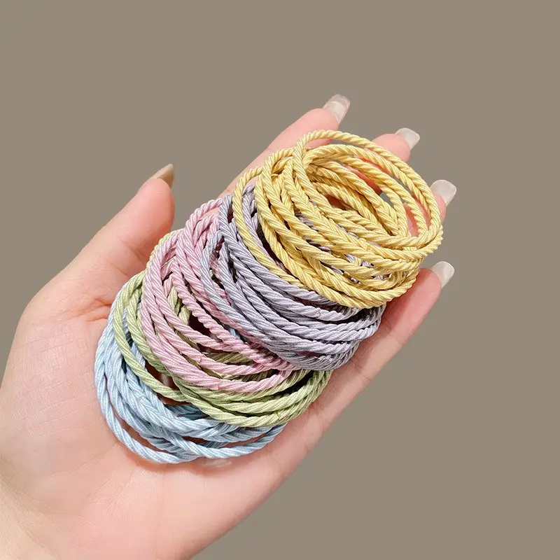 Black High Elastic Hair Rope Band for Hair Accessories - Image 20