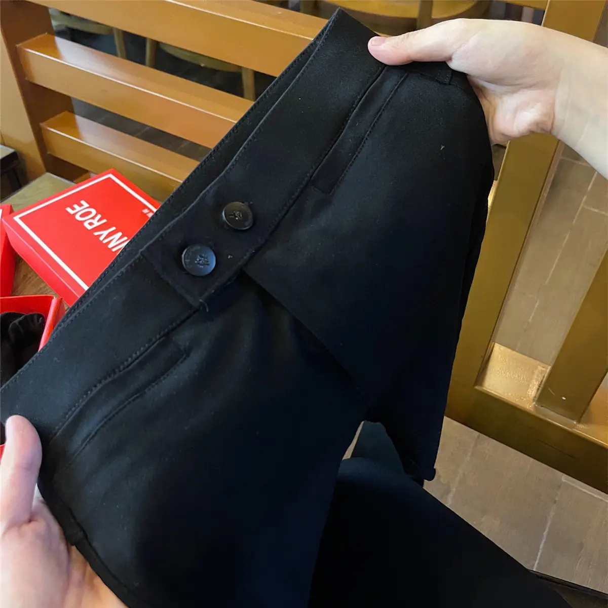 Women Black Skinny Leggings Winter High Waist Slim Fit