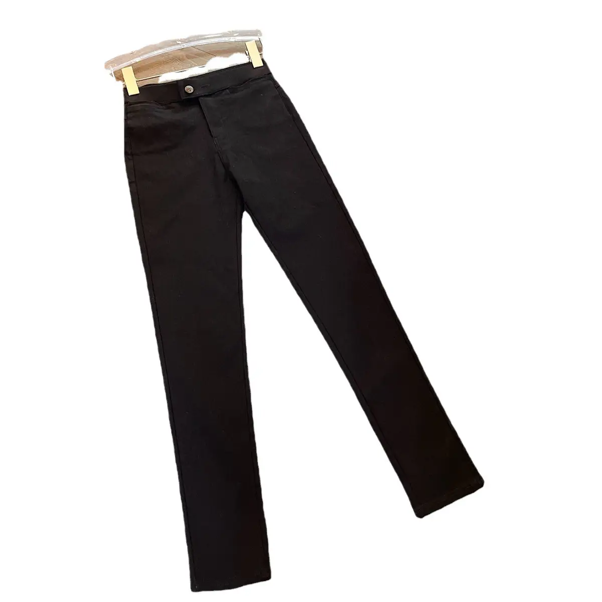 Women Black Skinny Leggings Winter High Waist Slim Fit