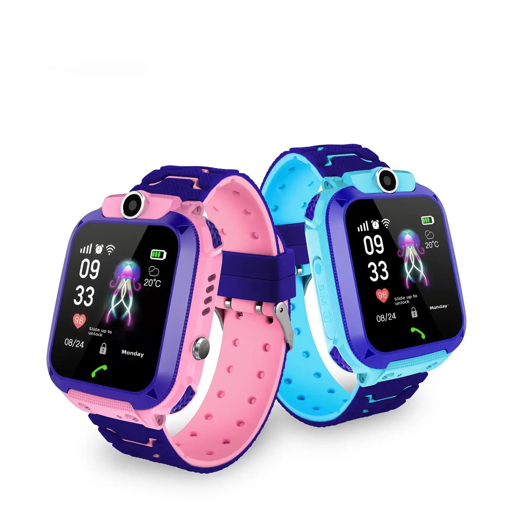 Kids Touchscreen Smart Watch Blue 4G with Water Resistant - Image 17