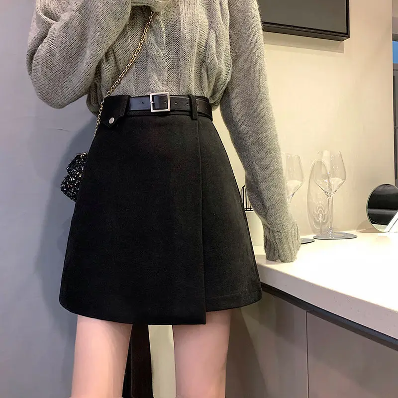 Black High Waist Slimming Skirt for Women - Image 5