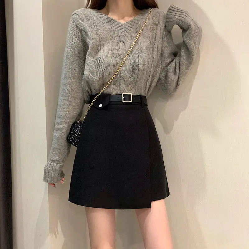 Black High Waist Slimming Skirt for Women - Image 6