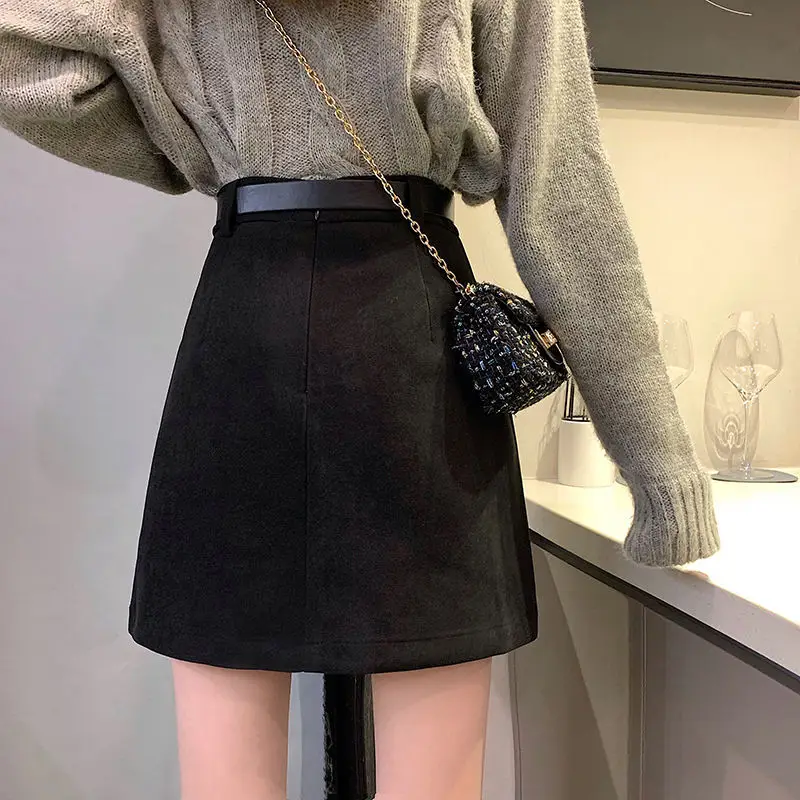 Black High Waist Slimming Skirt for Women — feature 18