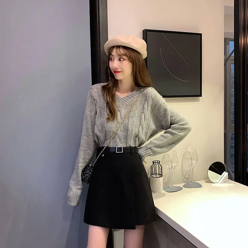 Black High Waist Slimming Skirt for Women — feature 21